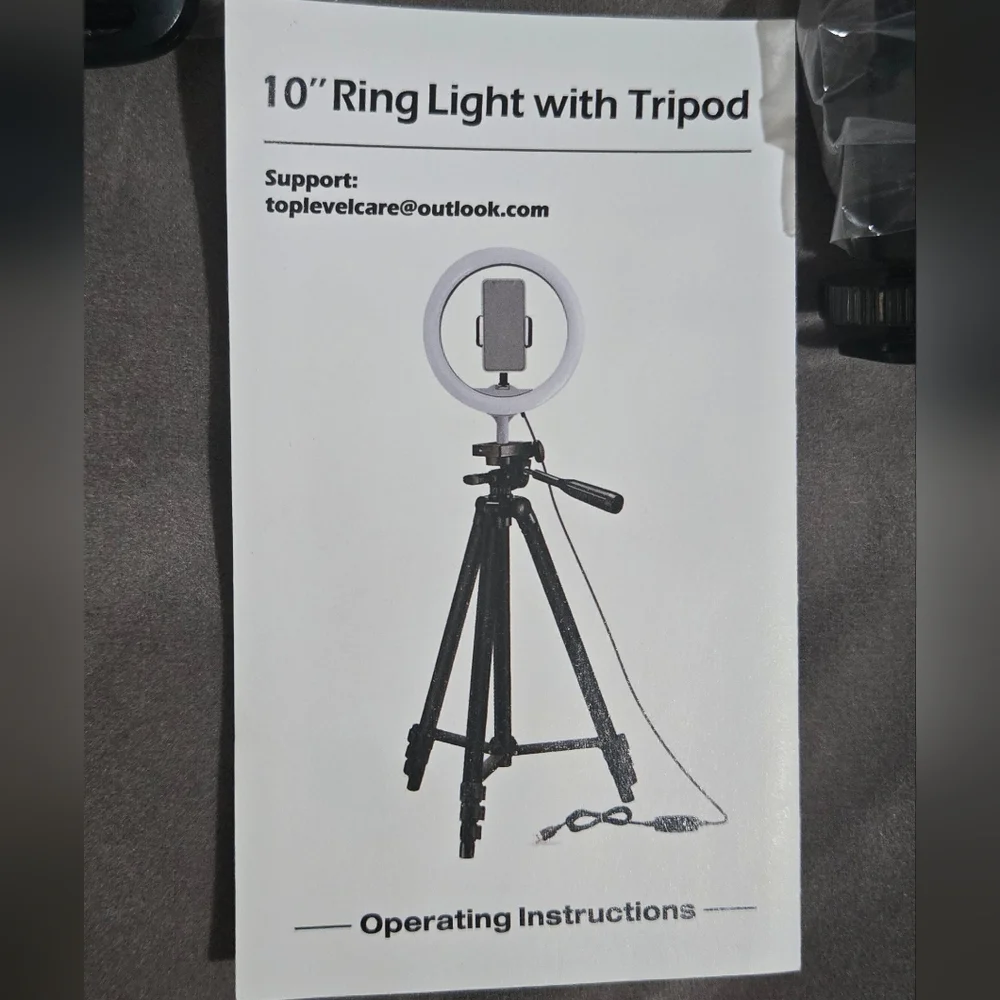 10" LED Ring Light with Adjustable Tripod - Picture 1 of 3
